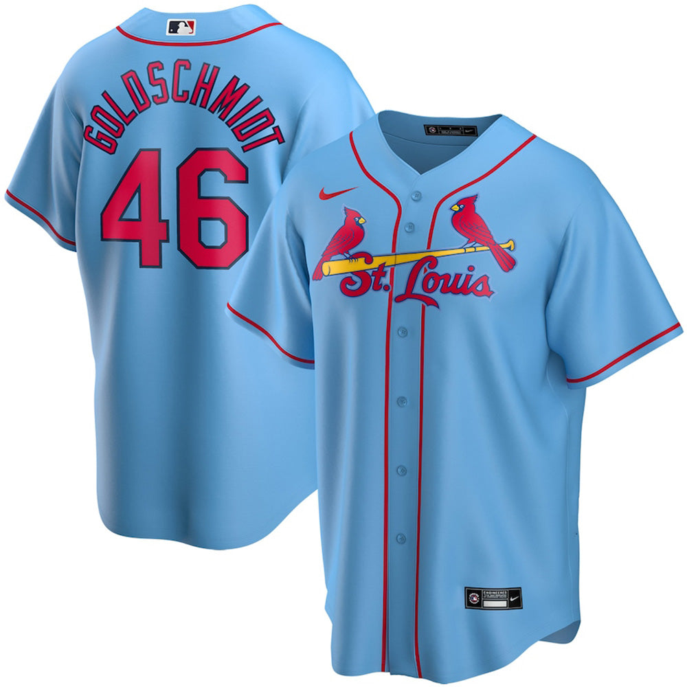 Youth St. Louis Cardinals Paul Goldschmidt Alternate Player Jersey - Light Blue