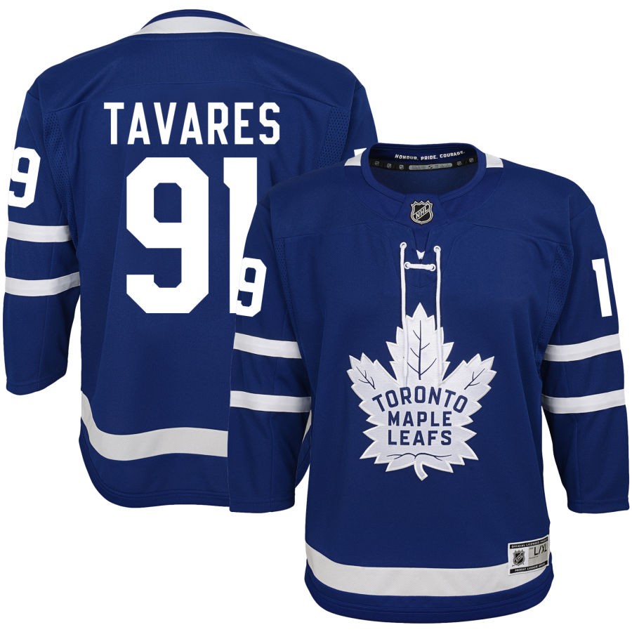 John Tavares Toronto Maple Leafs Youth Home Premier Jersey - Blue