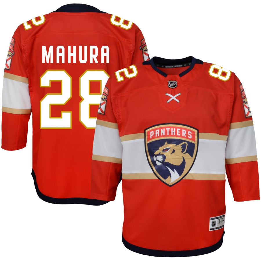 Josh Mahura Florida Panthers Youth Home Premier Jersey - Red