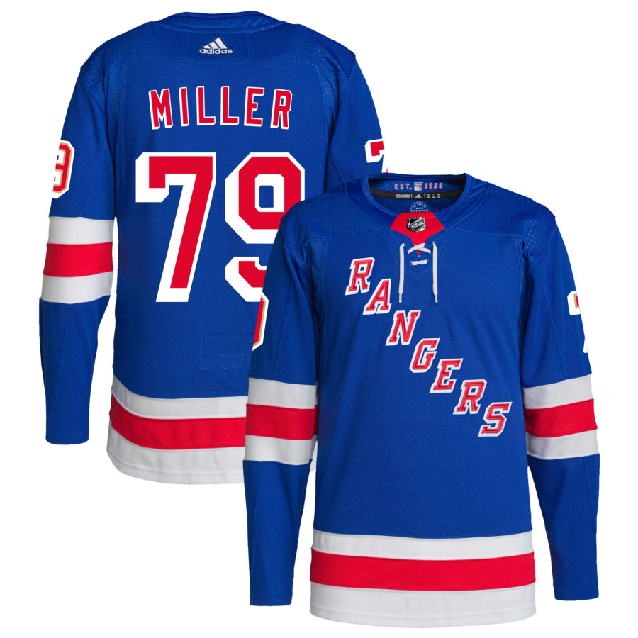 K'Andre Miller New York Rangers adidas Home Primegreen Authentic Pro Jersey - Royal