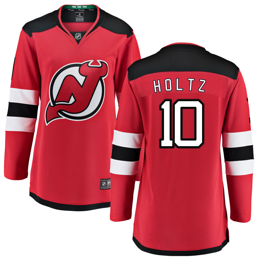 Alexander Holtz New Jersey Devils Fanatics Branded Women's Home Breakaway Jersey - Red
