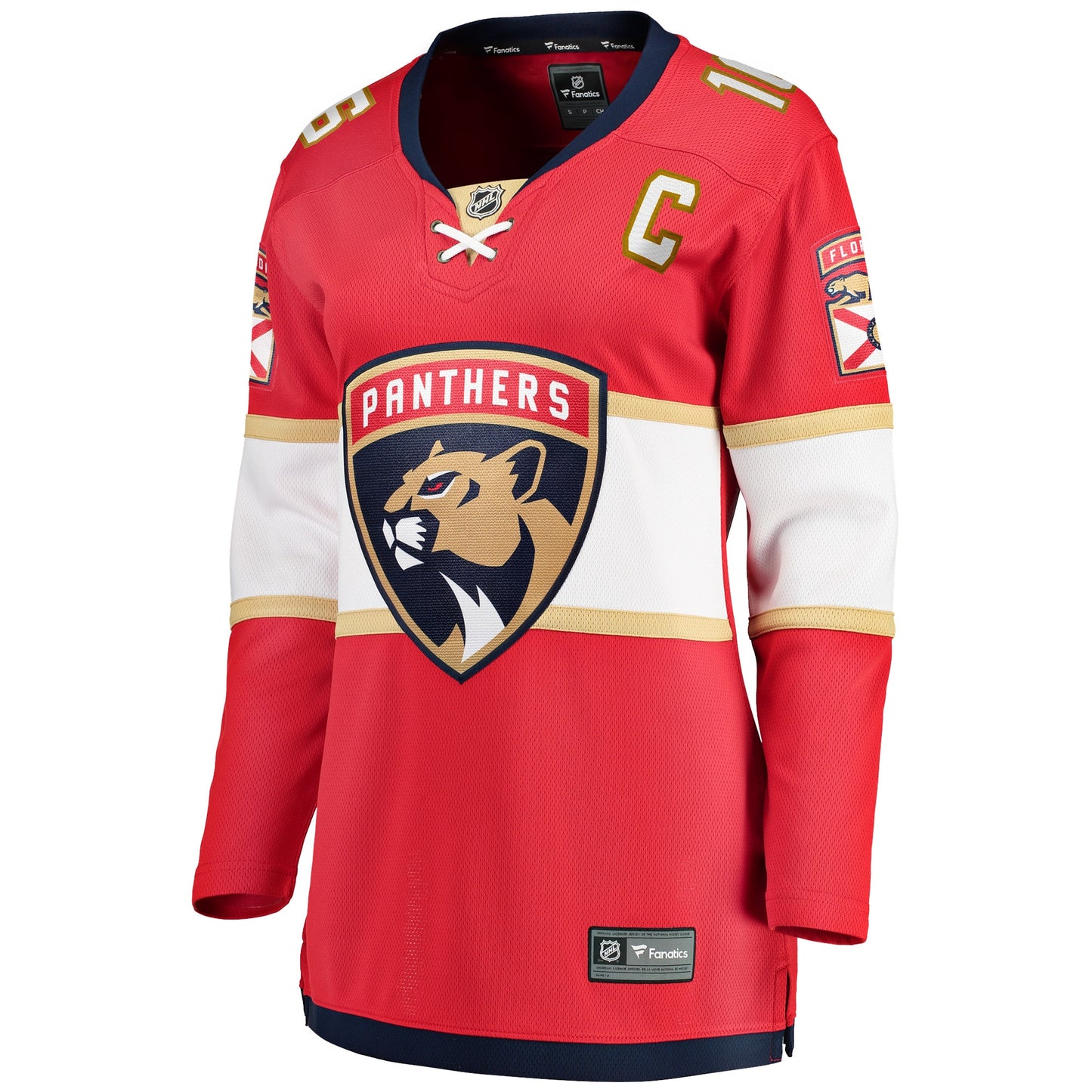 Aleksander Barkov Florida Panthers Fanatics Branded Women's Home Captain Premier Breakaway Player Jersey - Red