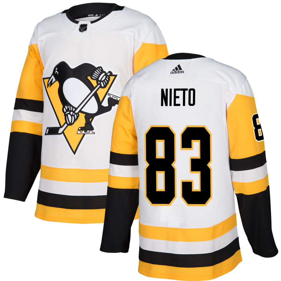 Matt Nieto Pittsburgh Penguins adidas Authentic Jersey - White
