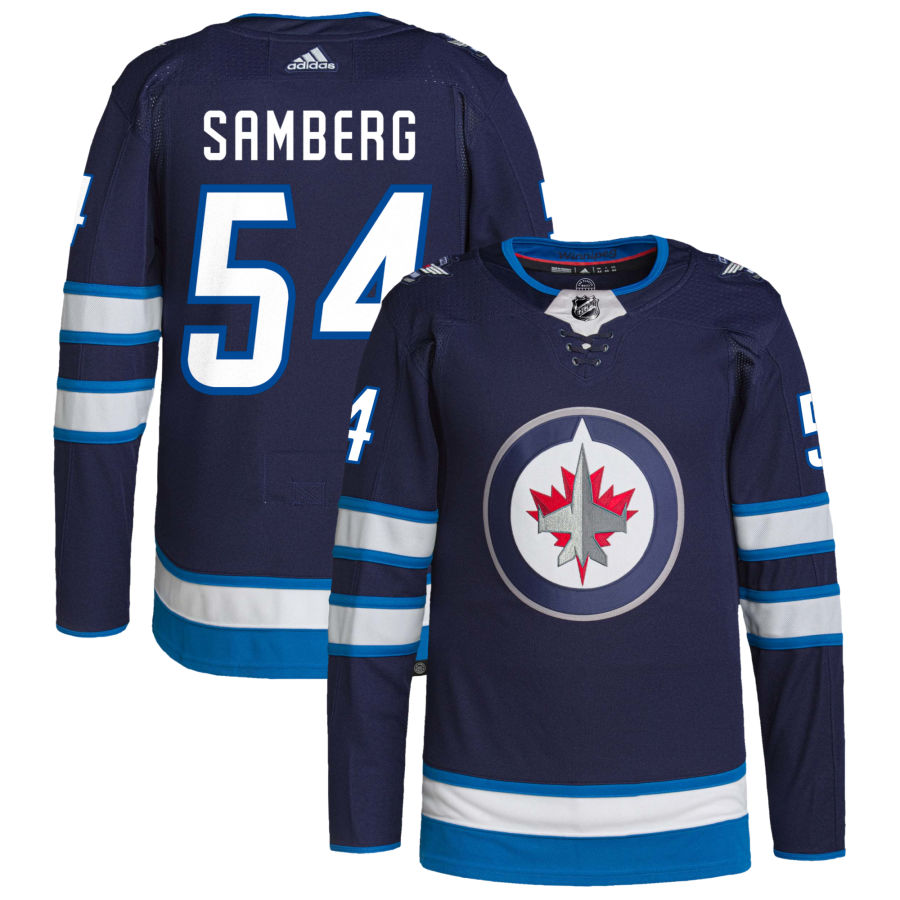 Dylan Samberg Winnipeg Jets adidas Home Authentic Pro Jersey - Navy