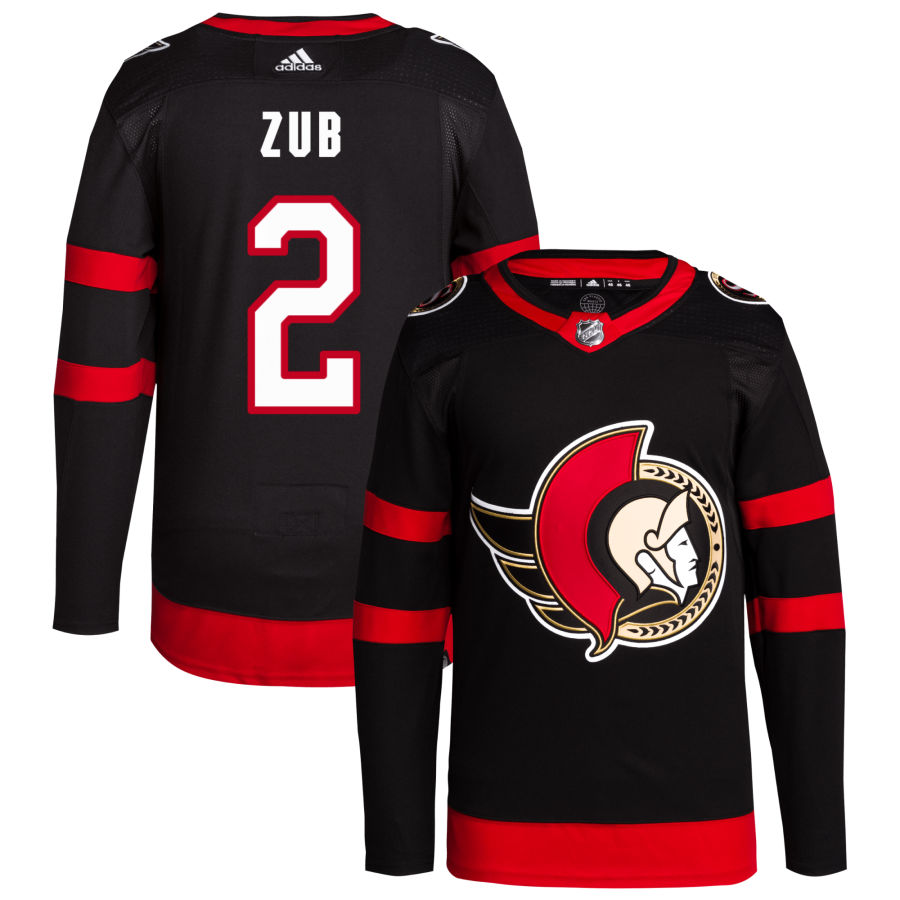 Artem Zub Ottawa Senators adidas Home Primegreen Authentic Pro Jersey - Black