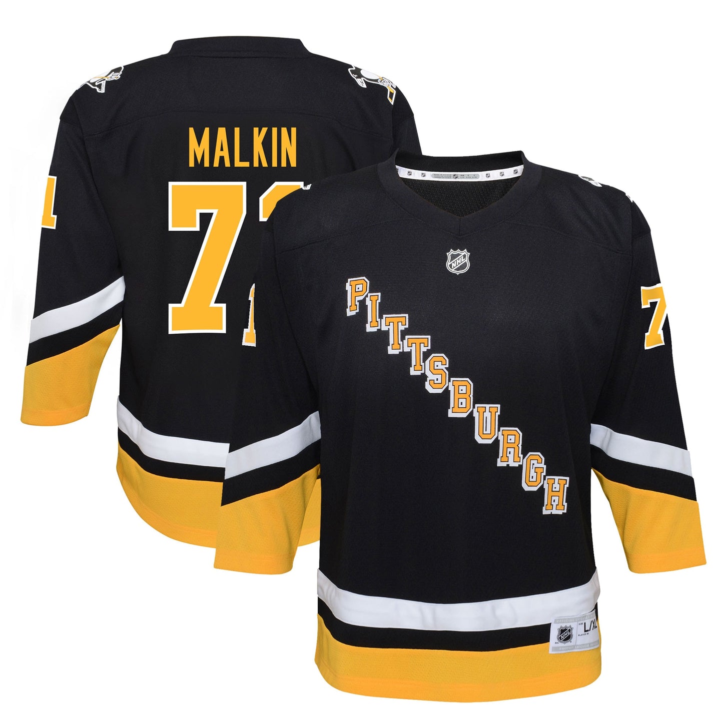Evgeni Malkin Pittsburgh Penguins Youth 2021/22 Alternate Replica Player Jersey - Black