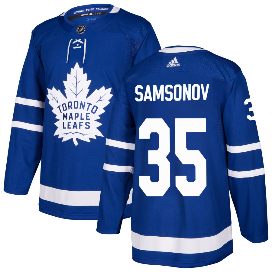 Ilya Samsonov Toronto Maple Leafs adidas Authentic Jersey - Blue