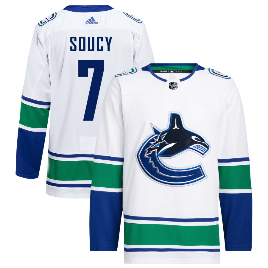 Carson Soucy Vancouver Canucks adidas Away Primegreen Authentic Pro Jersey - White