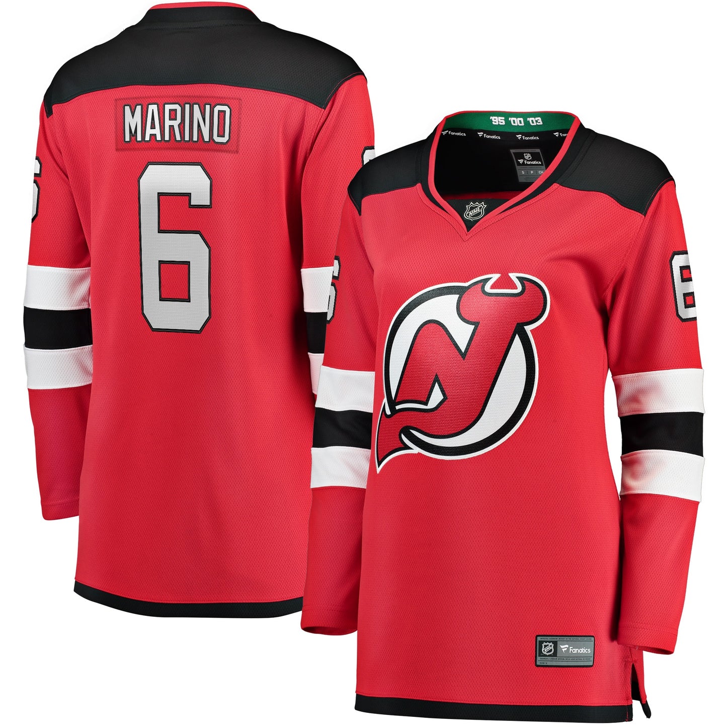 John Marino New Jersey Devils Fanatics Branded Women's Home Breakaway Player Jersey - Red