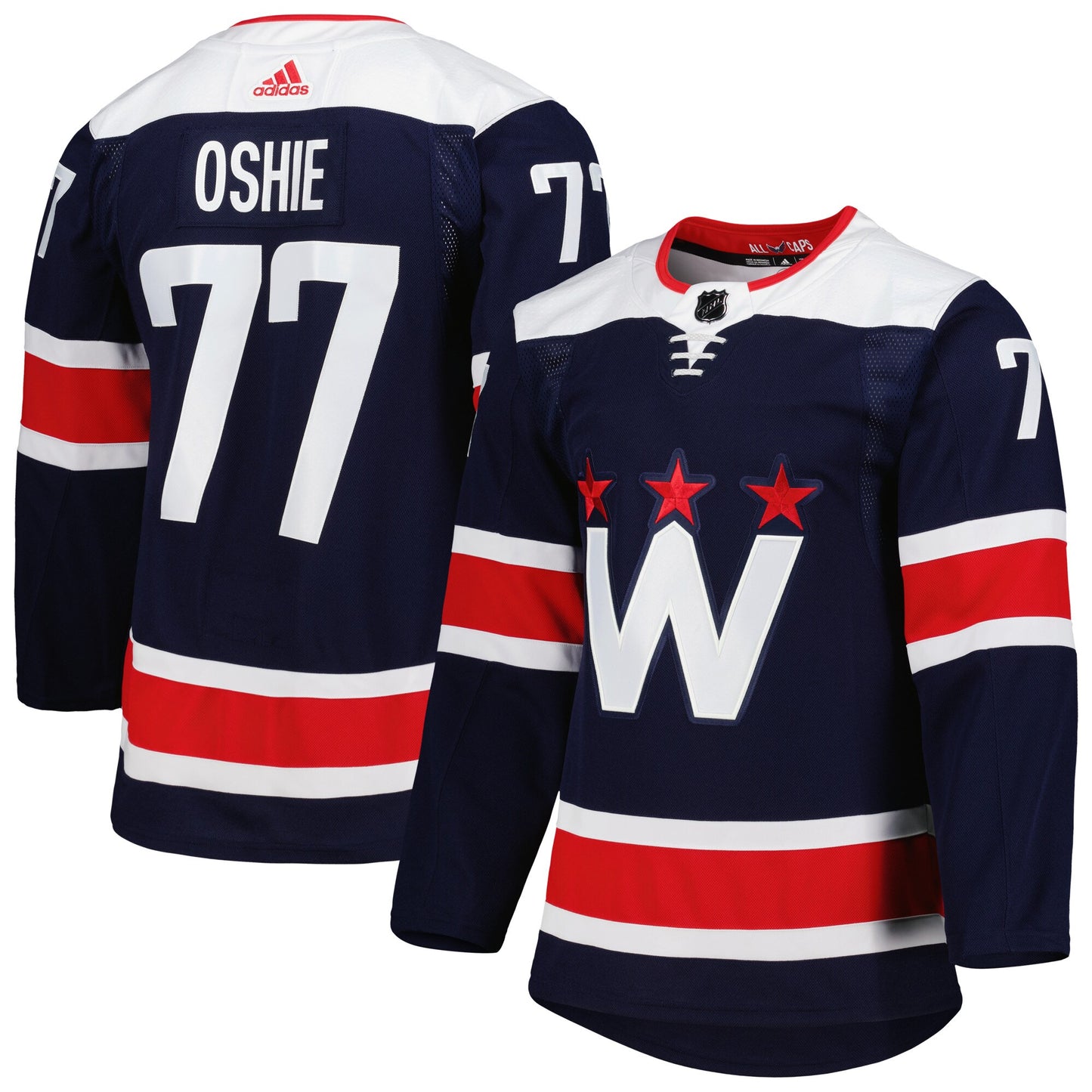 TJ Oshie Washington Capitals adidas Primegreen Authentic Pro Alternate Player Jersey - Navy