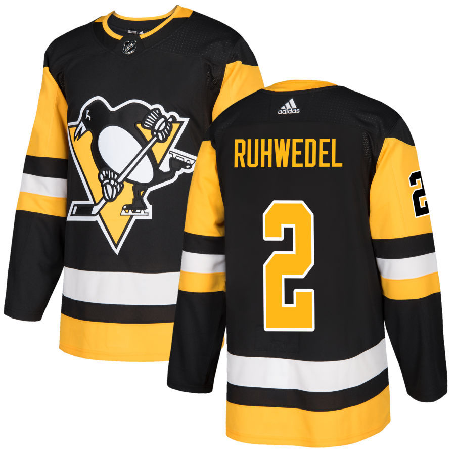 Chad Ruhwedel Pittsburgh Penguins adidas Authentic Jersey - Black