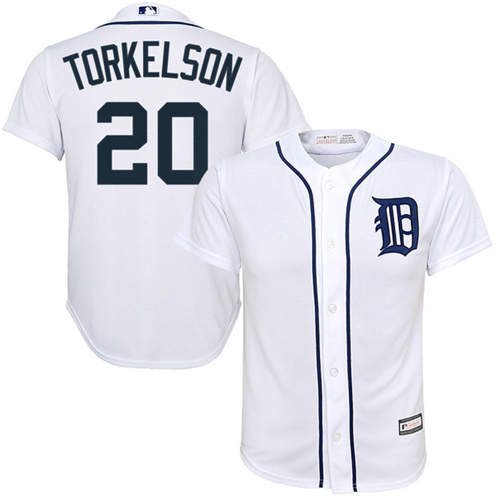 Youth Detroit Tigers Spencer Torkelson Cool Base Replica Home Jersey - White