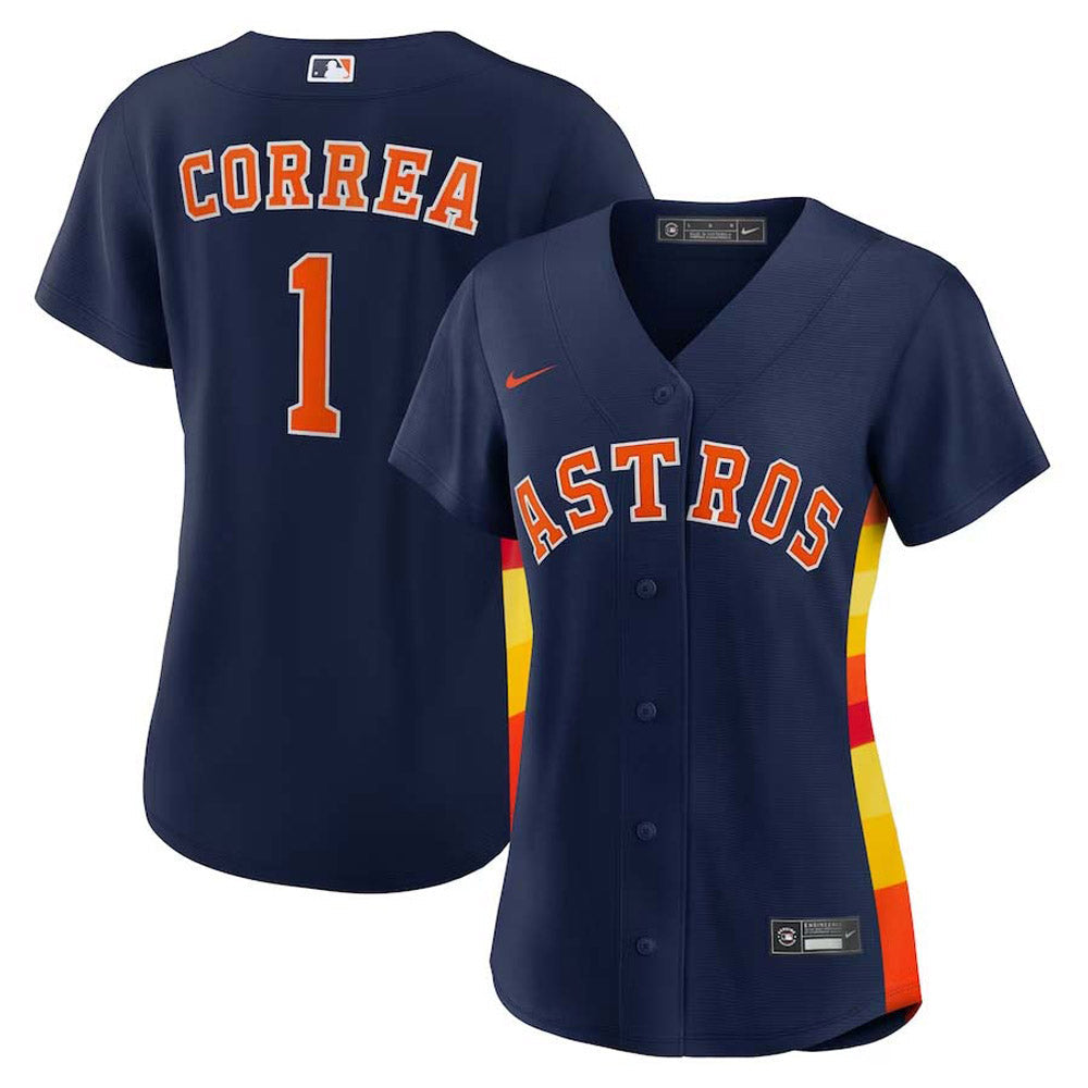 Women's Houston Astros Carlos Correa Replica Alternate Jersey - Navy