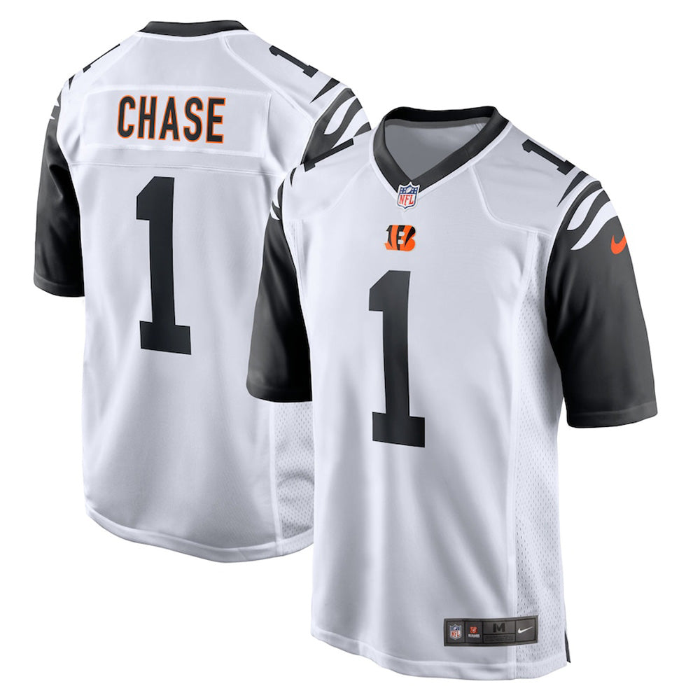 Men's Cincinnati Bengals Ja'Marr Chase Game Jersey - White
