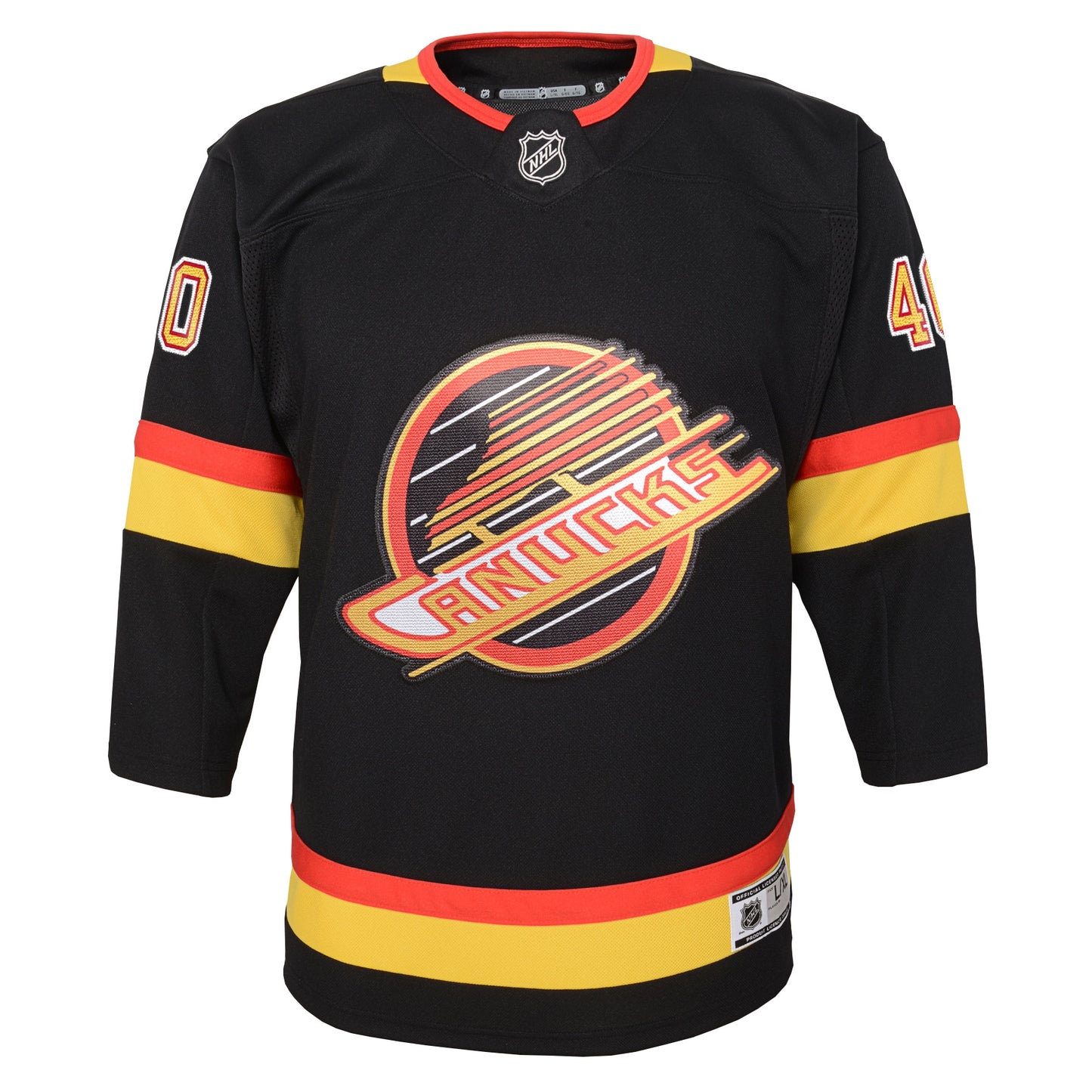 Elias Pettersson Vancouver Canucks Youth 2019/20 Flying Skate Premier Player Jersey - Black