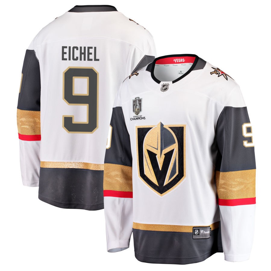Jack Eichel  Vegas Golden Knights Fanatics Branded 2023 Stanley Cup Champions Away Breakaway Jersey - White