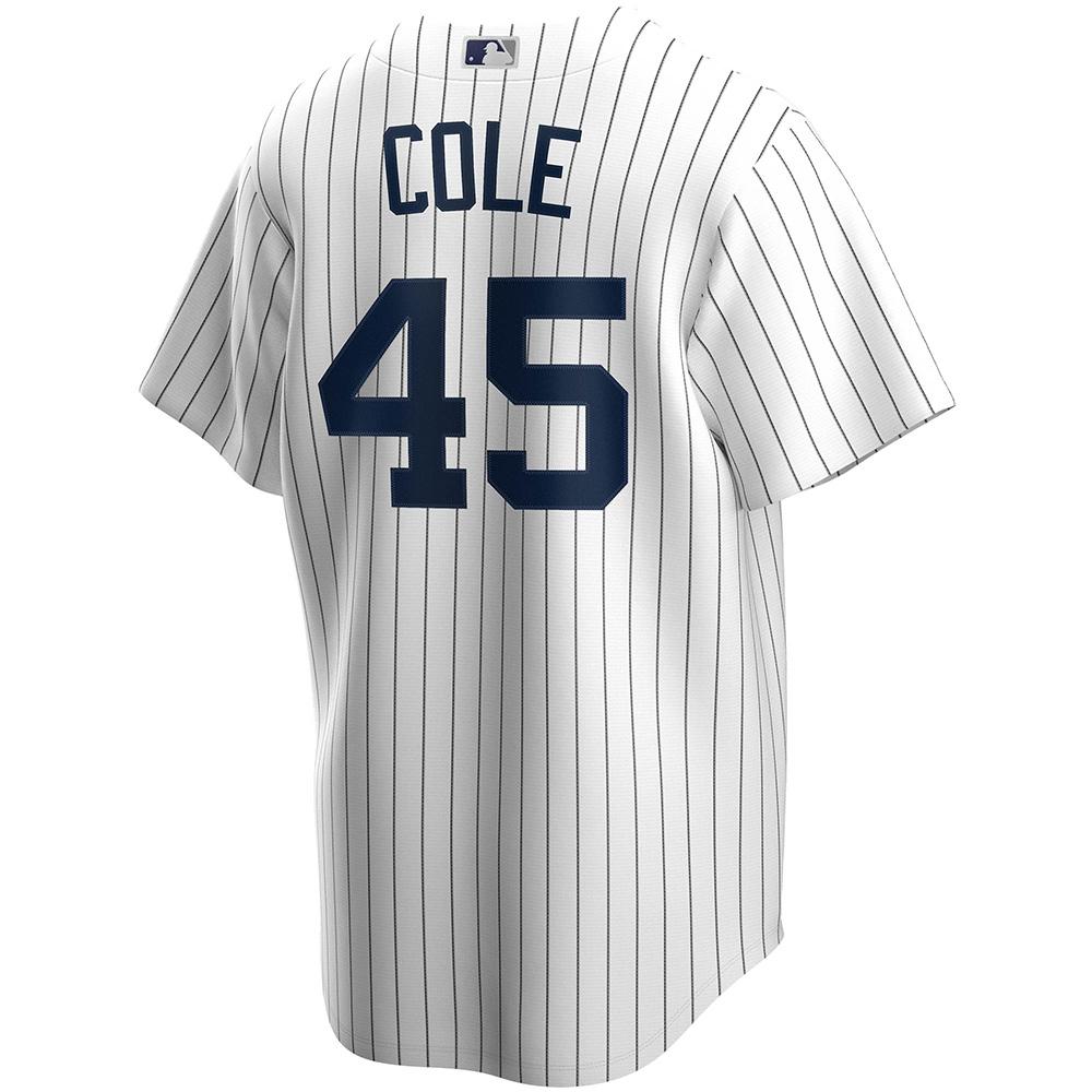 Mens New York Yankees Gerrit Cole Cool Base Replica Jersey White